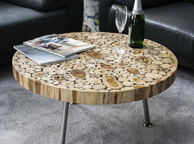 DIY coffee table: how to make, design options 7