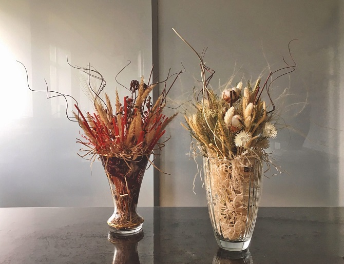 Beautiful crafts from dried flowers: ideas with photos 7