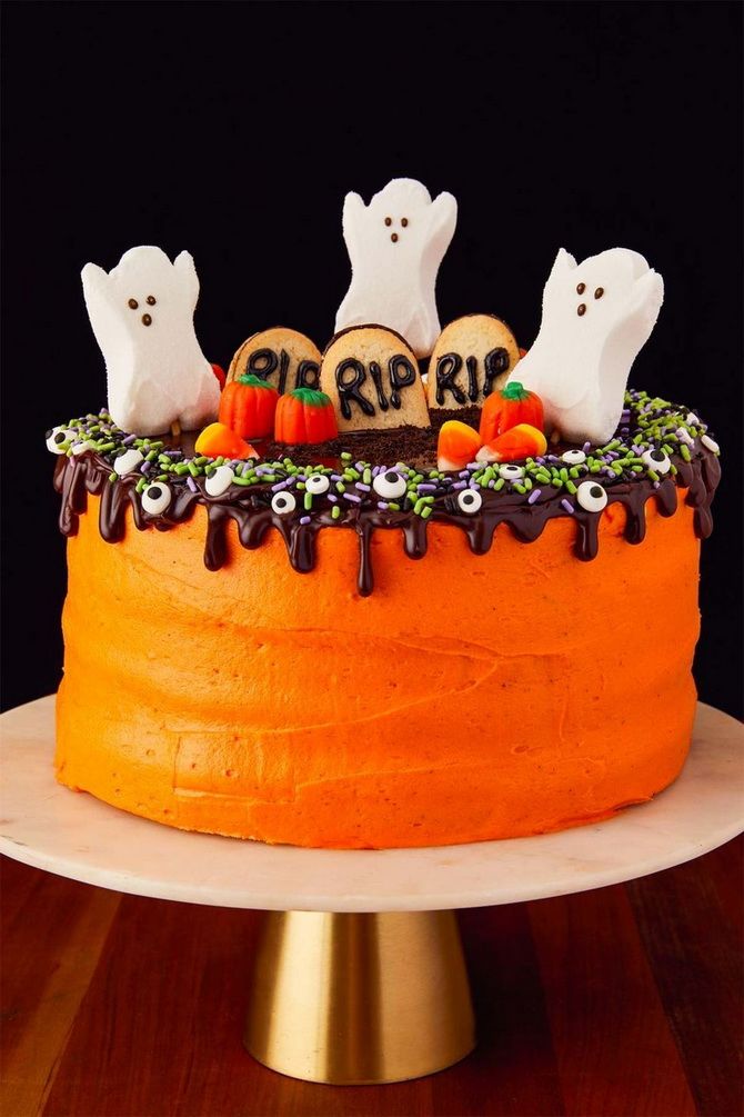 Как украсить торт на Хэллоуин: самые жуткие идеи (+бонус-видео) 1