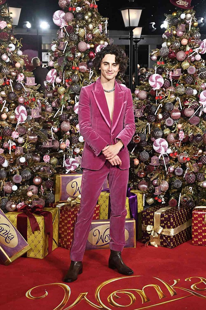 Timothée Chalamet chose a bad look for the premiere of the film “Wonka” 2