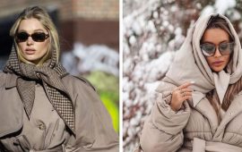 How to wear a scarf in winter: fashionable techniques for every day