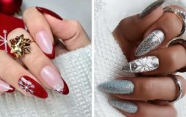 Manicure for New Year 2024 for long nails: new ideas with photos