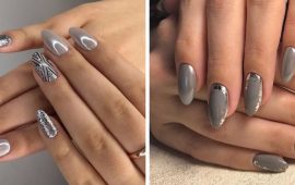 Fashionable gray manicure 2023-2024: new nail design ideas