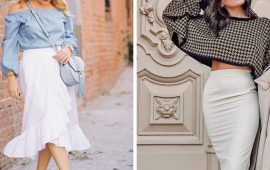 Как носить белую юбку в холодном сезоне: модные образы