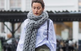 So trägt man einen voluminösen Schal: 5 modische Möglichkeiten