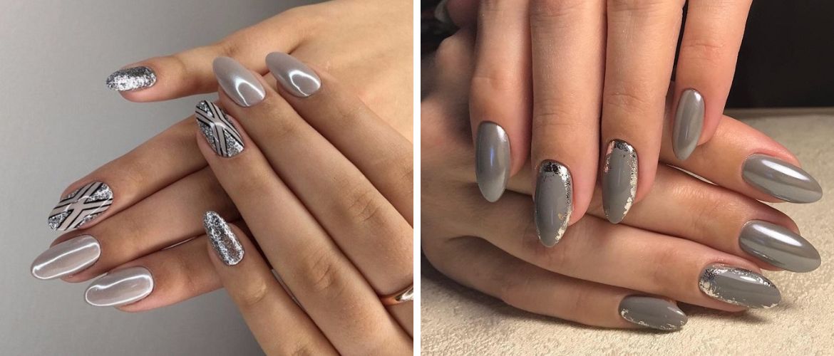 Fashionable gray manicure 2023-2024: new nail design ideas