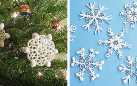 Schneeflocken aus Nudeln – eine originelle Dekoration für den Neujahrsbaum (+ Bonusvideo)
