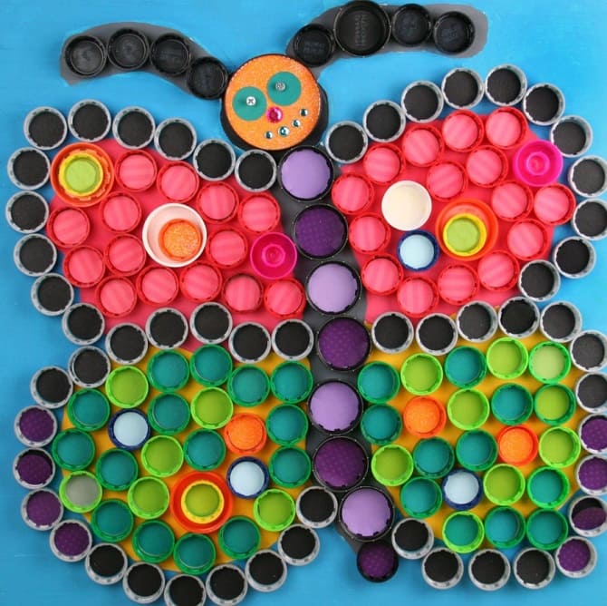 Simple DIY crafts from plastic caps 1