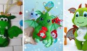 New Year’s dragon made of felt – a symbol of 2024 with your own hands