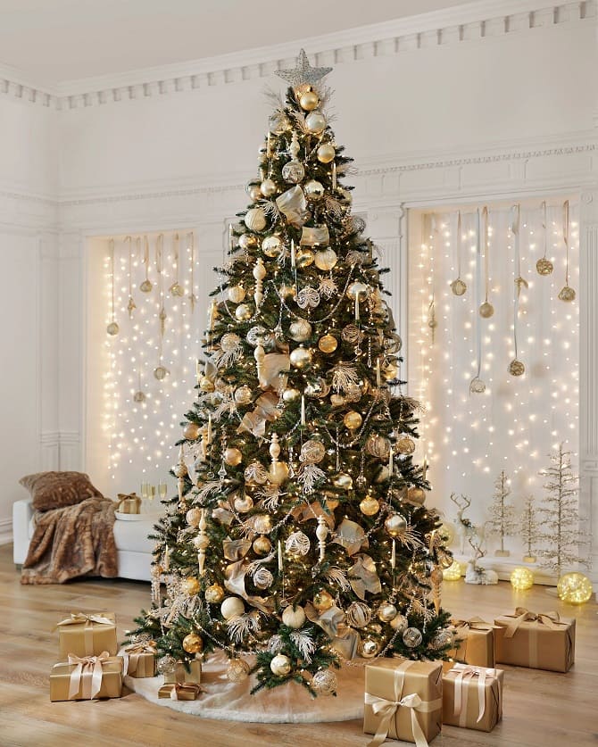 How to decorate the bottom of a Christmas tree: ideas with photos 6