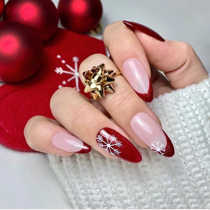 New Year’s French 2024: stylish manicure ideas for the holiday 7