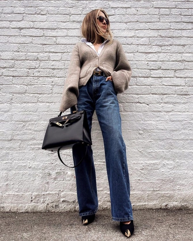 Fashionable jeans styles for winter 2024: current models 2
