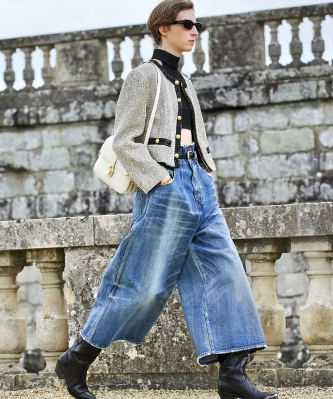 Fashionable jeans styles for winter 2024: current models 10