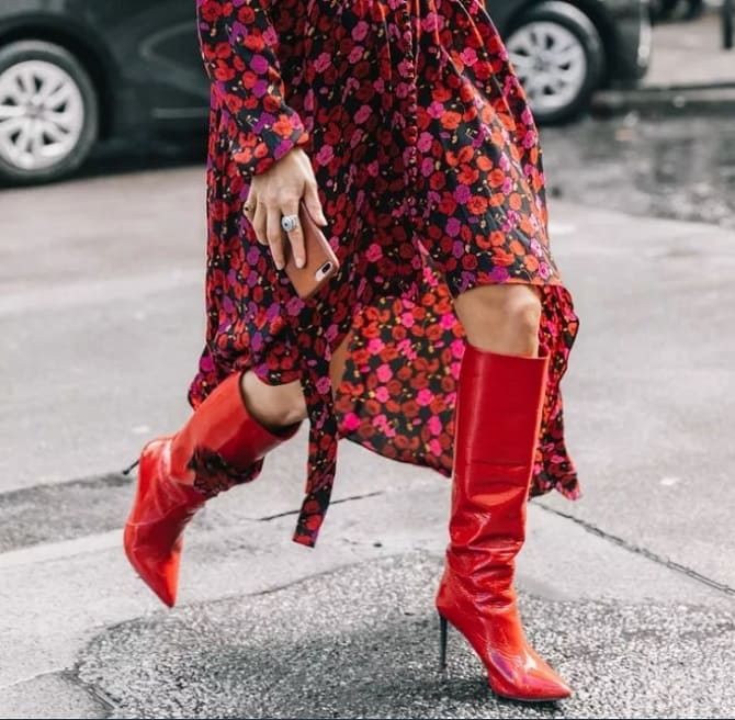 Red shoes: a fashion hit of the new season 8
