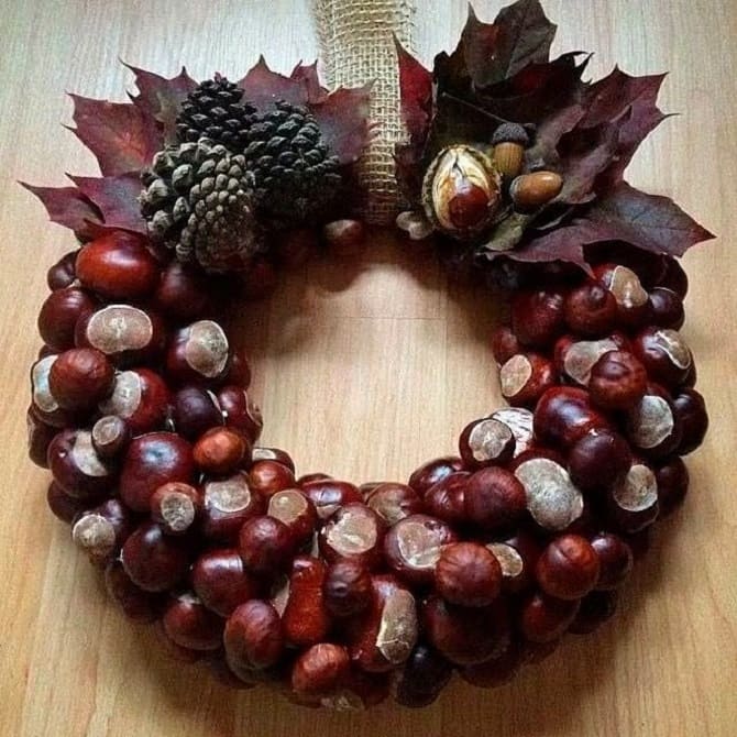 Crafts from chestnuts for the home: interesting ideas with photos 3