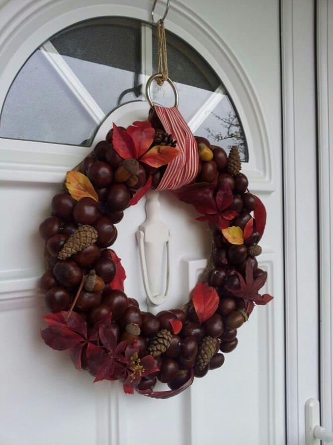 Crafts from chestnuts for the home: interesting ideas with photos 5