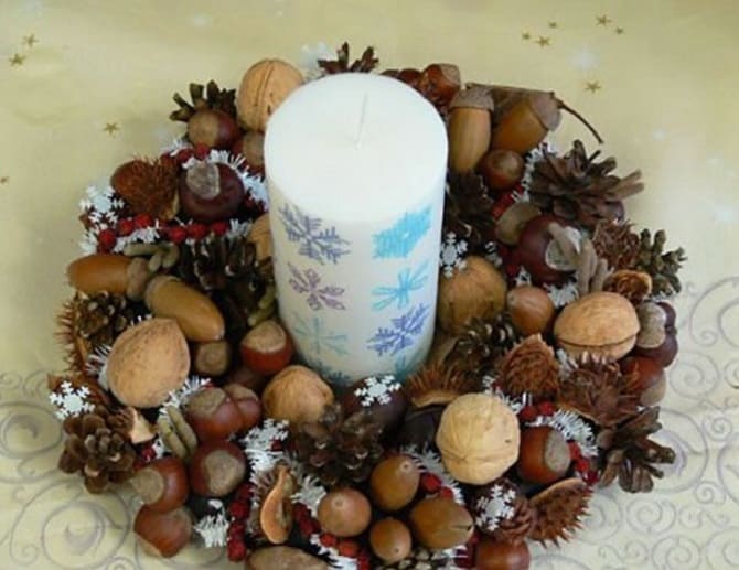 Crafts from chestnuts for the home: interesting ideas with photos 7