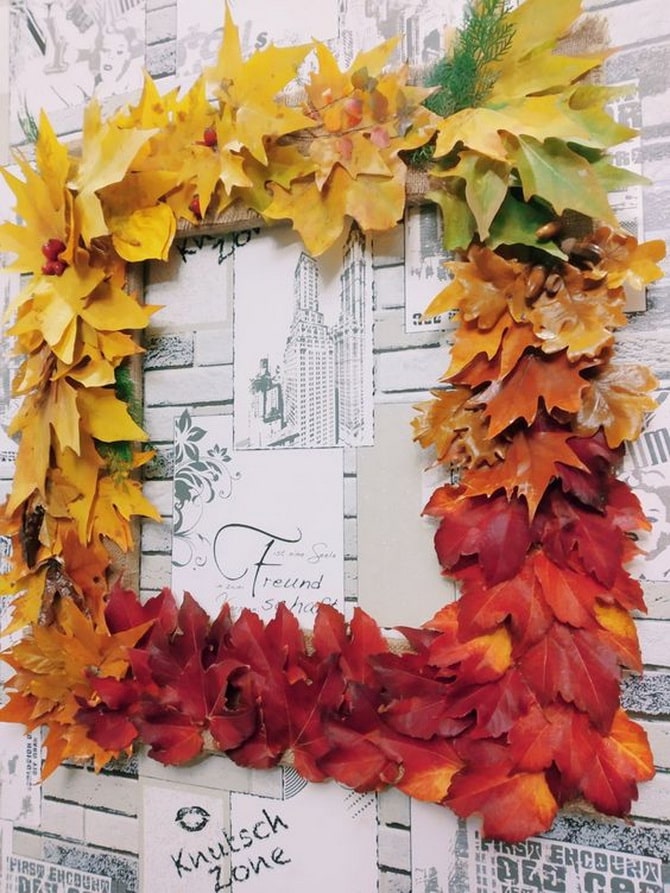Creativity with nature: ideas for crafts from autumn leaves 2