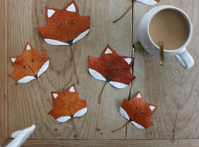 Creativity with nature: ideas for crafts from autumn leaves 10