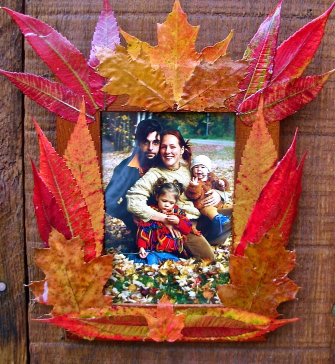 Creativity with nature: ideas for crafts from autumn leaves 1