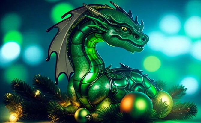 Merry New Year’s toasts for the year 2024 – the Dragon 2