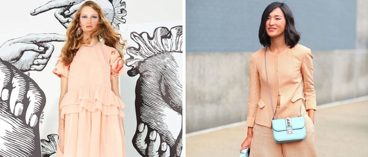 Delicate peach – how to wear the main color of 2024