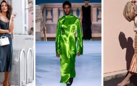 Атласные платья 2024: модные новинки на весну