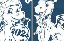 Вытынанки драконов на Новый год 2024: шаблоны, трафареты для декора