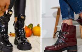 Patent leather boots: fashionable footwear for 2024