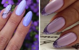Fashionable lilac manicure: stylish ideas with photos