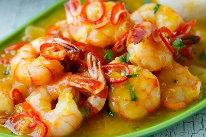 Shrimp main courses: simple recipes 4