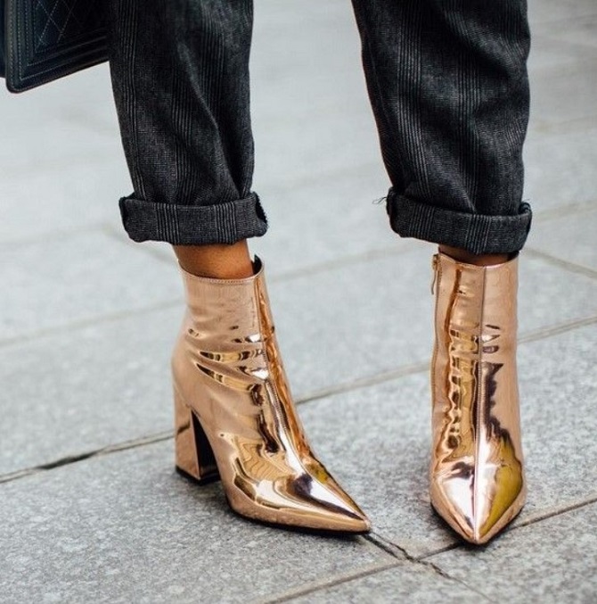 Patent leather boots: fashionable footwear for 2024 6