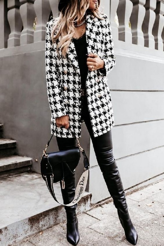 What to wear with a houndstooth print jacket 5