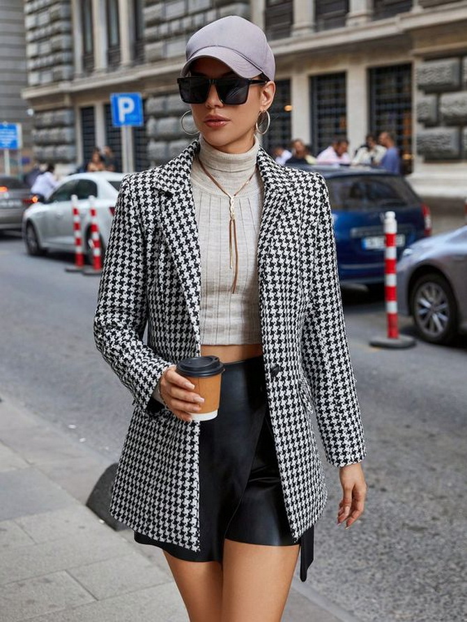 What to wear with a houndstooth print jacket 6