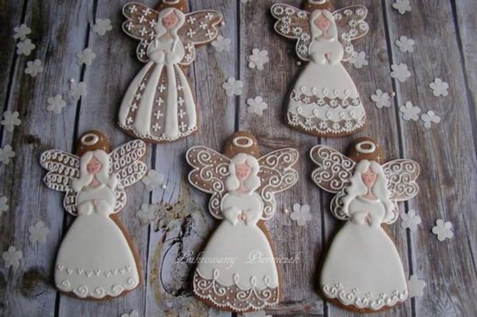 How to beautifully paint gingerbread cookies for New Year and Christmas 24