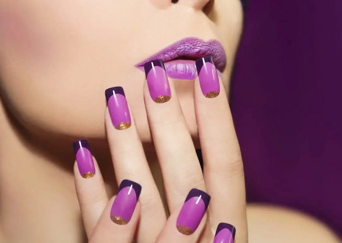Fashionable lilac manicure: stylish ideas with photos 10