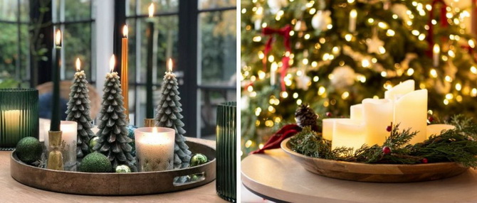 Креативные идеи, как украсить дом свечами на Рождество