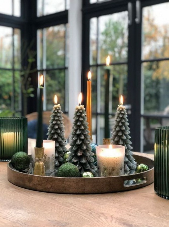 Креативные идеи, как украсить дом свечами на Рождество 9