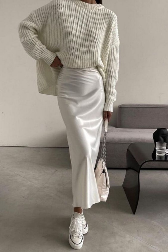 Winter looks in white total look style 2