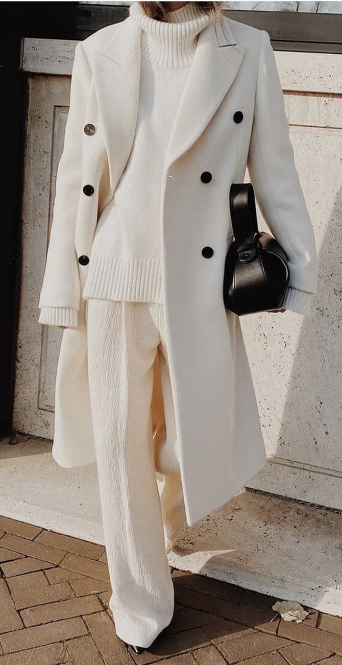 Winter looks in white total look style 5