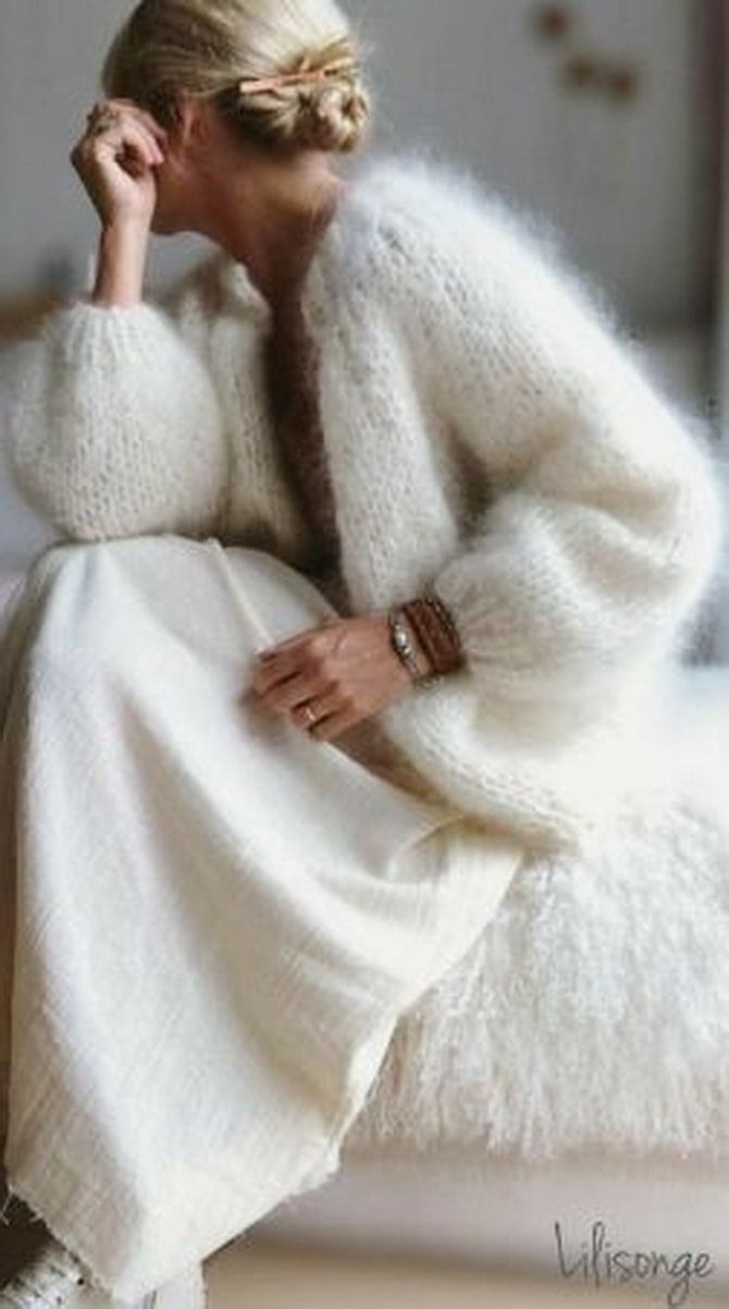 Winter looks in white total look style 6