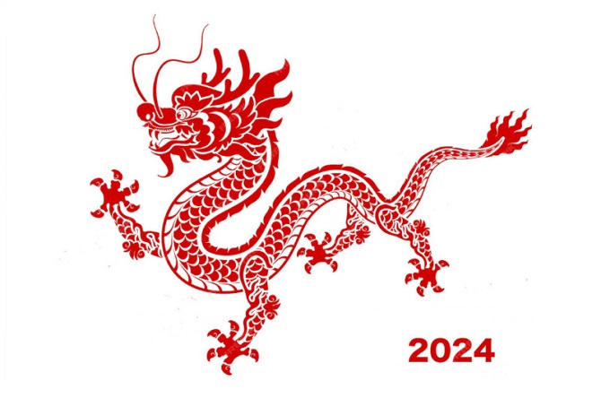 Dragon designs for New Year 2024: templates, stencils for decoration 13