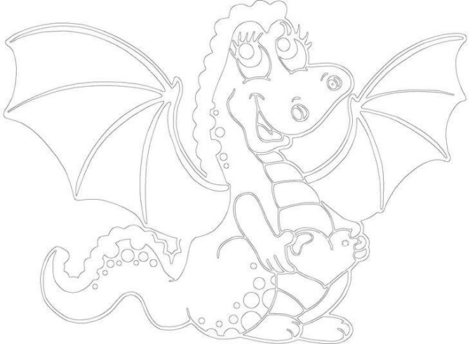 Dragon designs for New Year 2024: templates, stencils for decoration 6