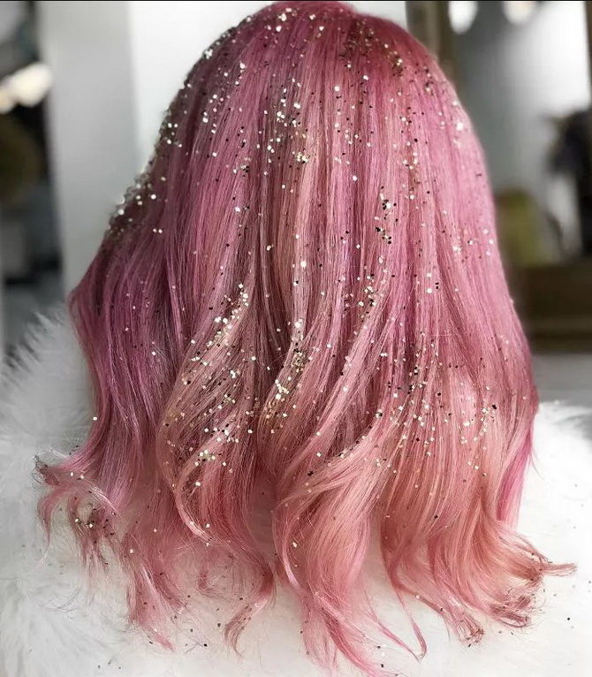 Brilliantly! How to use glitter and sequins in a New Year’s hairstyle 3