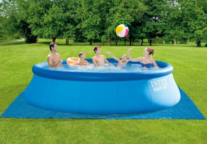 Наслаждаемся летним отдыхом и купанием с домашним бассейном Intex 1