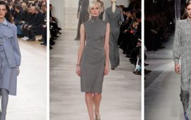 Graue Kleider: Modetrend 2024-2025