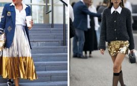 Fashionable shiny skirts for spring: stylish ideas with photos