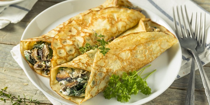 5 delicious vegetable fillings for pancakes 2