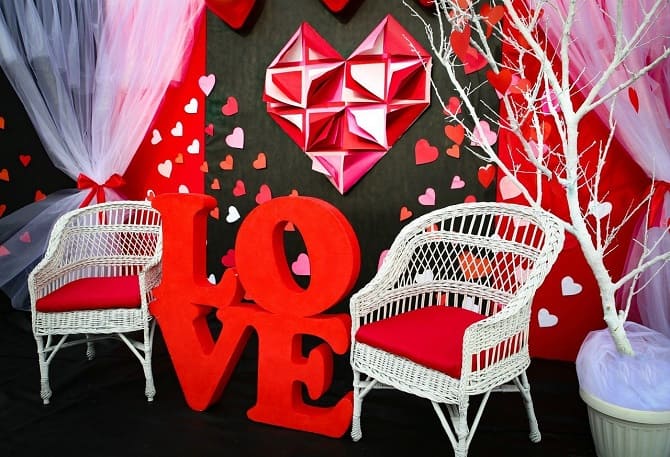 Фотозона на день Святого Валентина: идеи декора 1