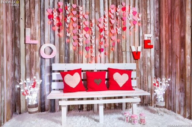 Photo zone for Valentine’s Day: decor ideas 3
